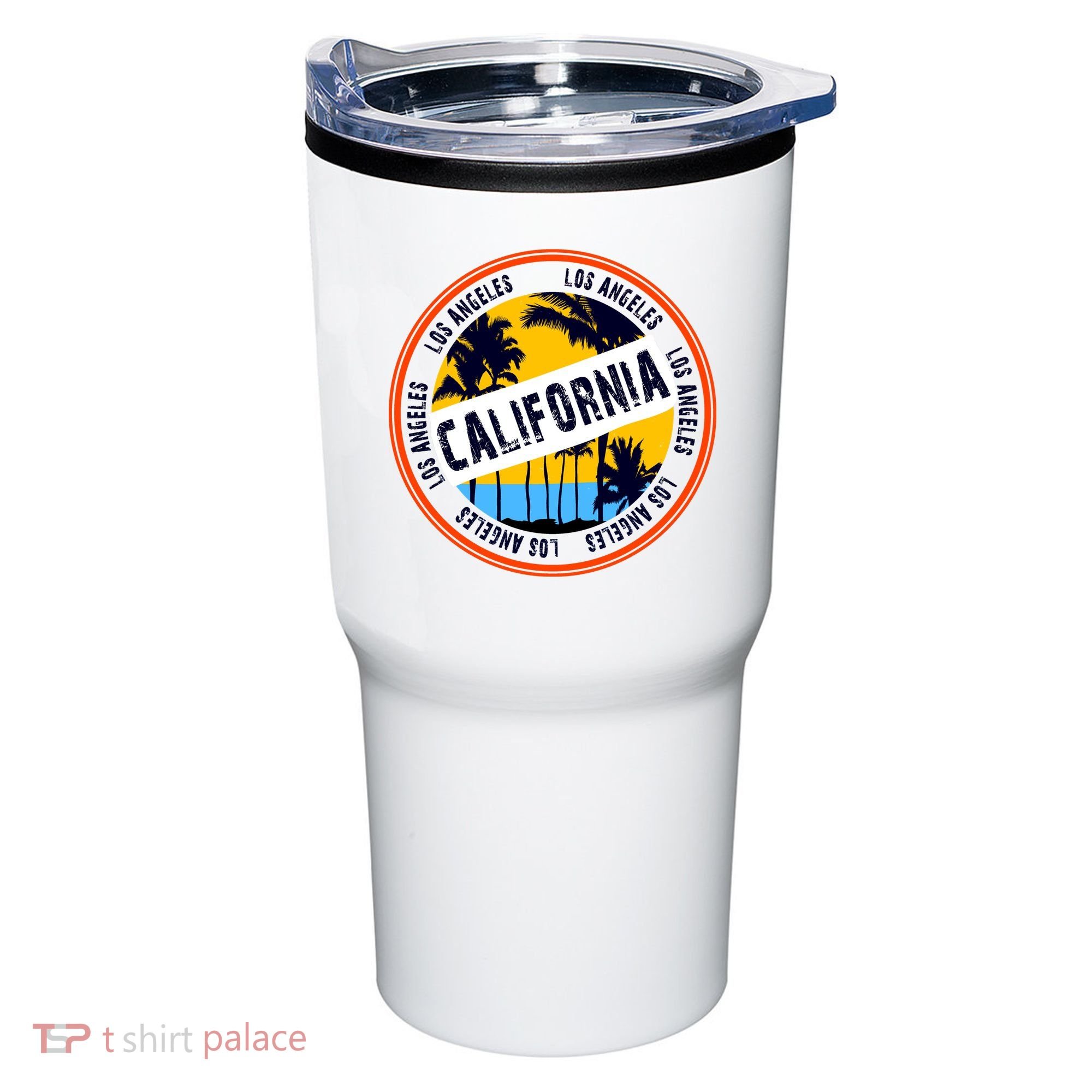 Los Angeles California Retro Circle LA Tumbler