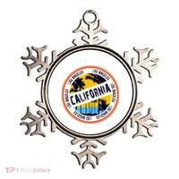 Los Angeles California Retro Circle LA Ornament thumb 0