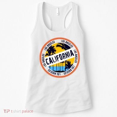 Los Angeles California Retro Circle LA Women's Tank Top