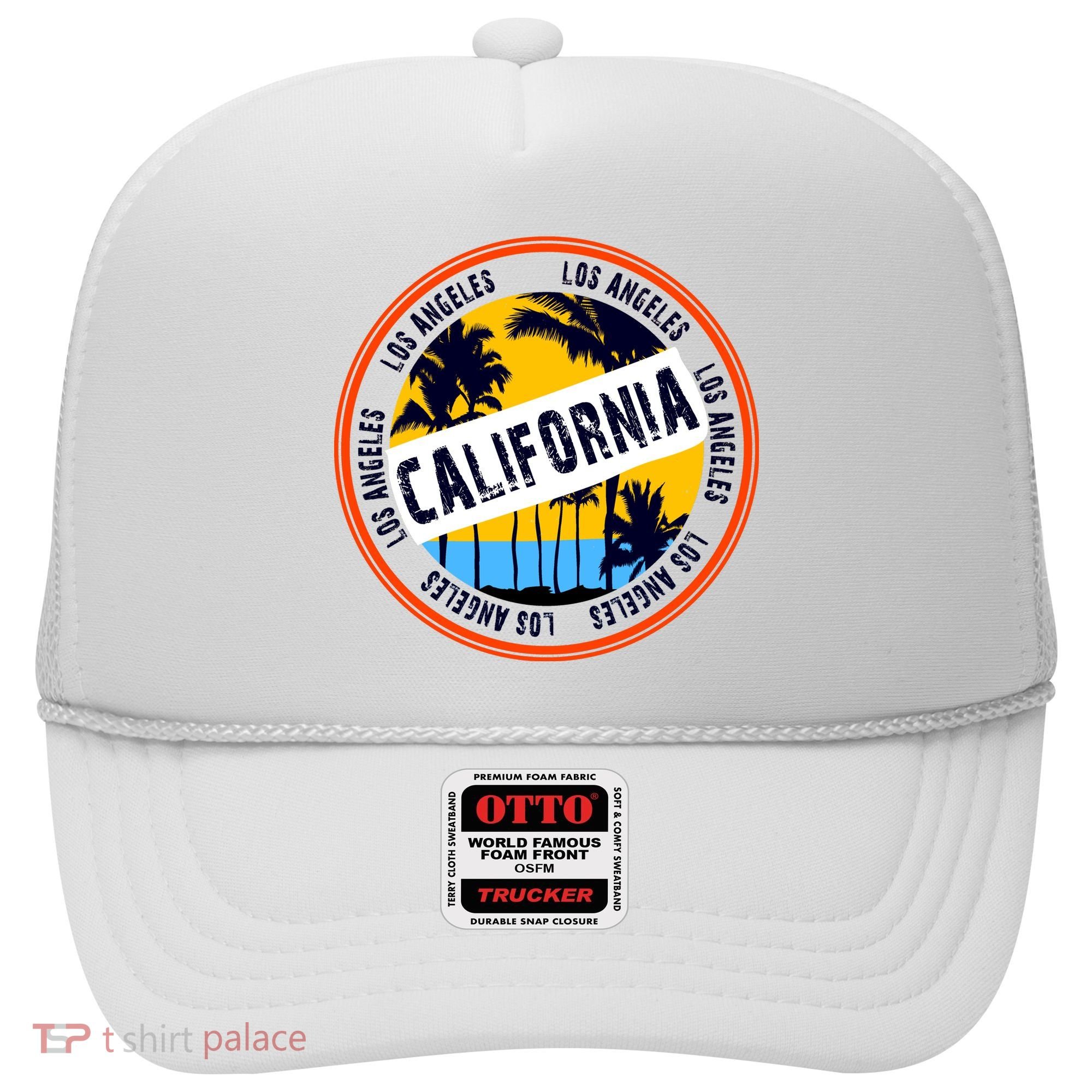Los Angeles California Retro Circle LA Hat
