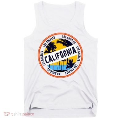 Los Angeles California Retro Circle LA Tank Top