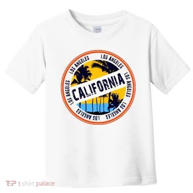 Los Angeles California Retro Circle LA Toddler T-Shirt