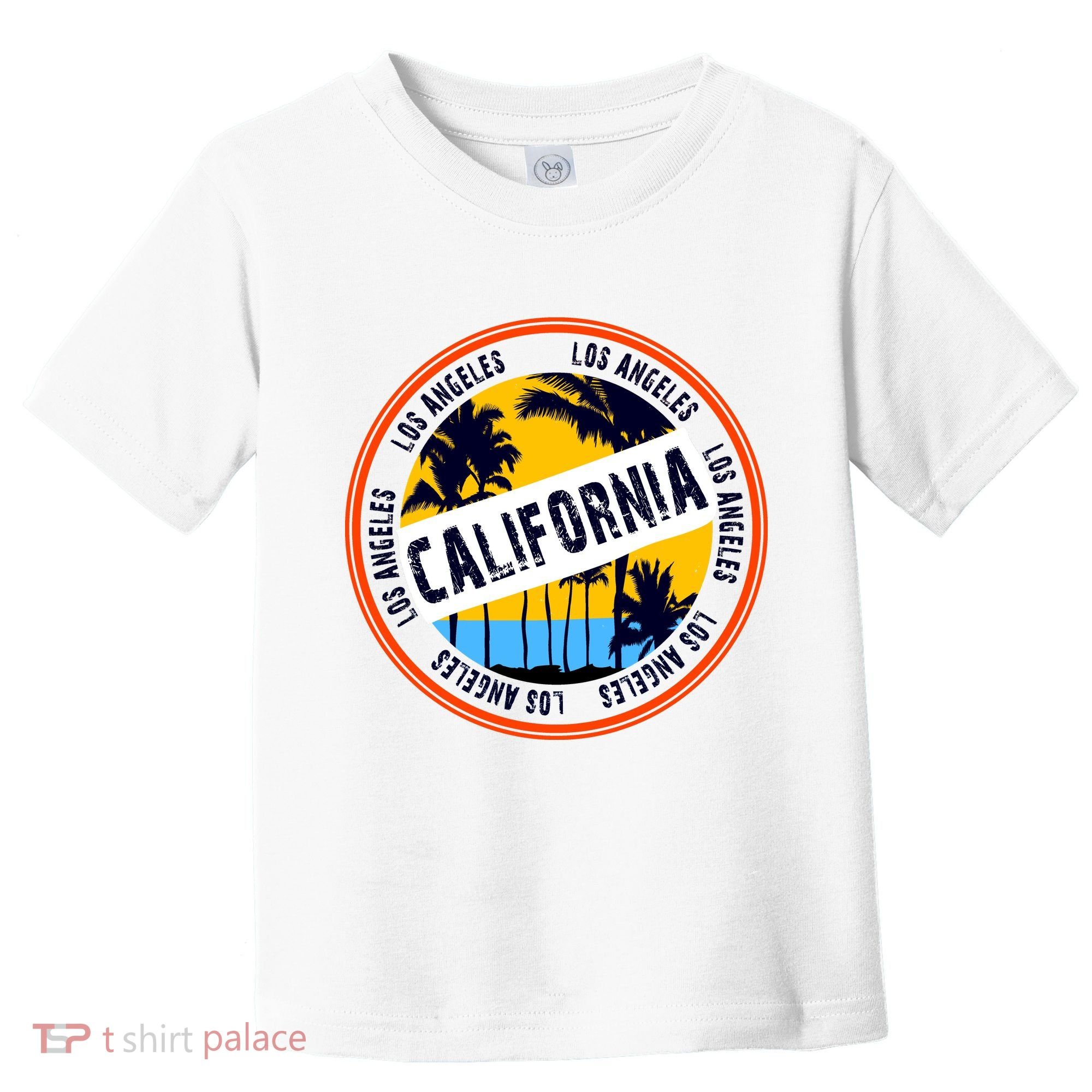 Los Angeles California Retro Circle LA Toddler T-Shirt