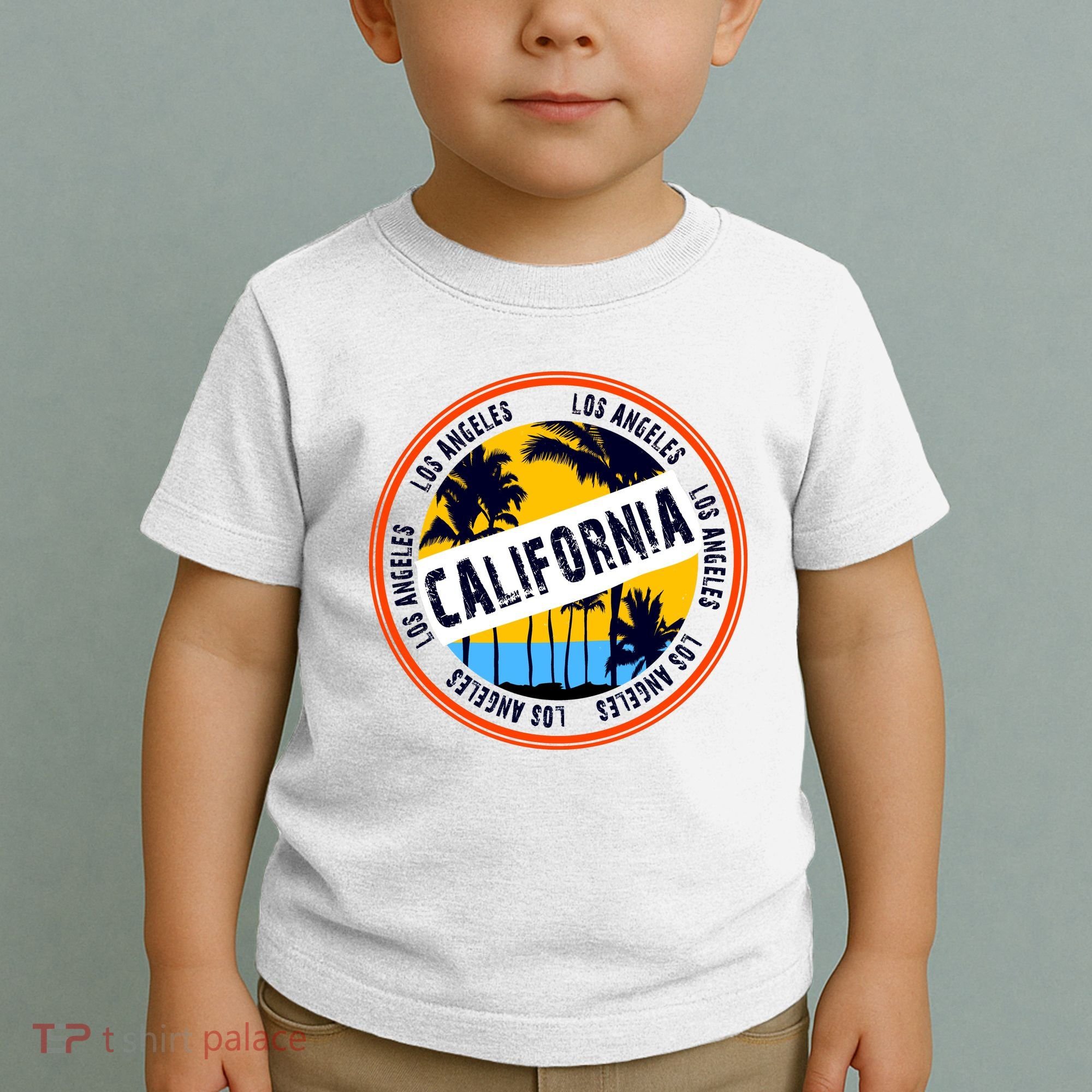 Los Angeles California Retro Circle LA Toddler T-Shirt