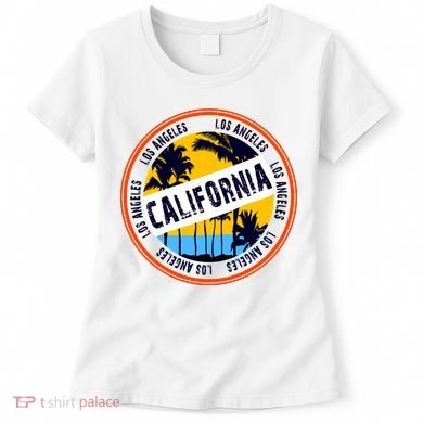 Los Angeles California Retro Circle LA Women's T-Shirt