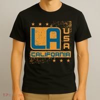 Los Angeles California Vintage Style LA T-Shirt thumb 3