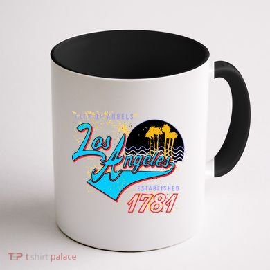 Los Angeles Est 1781 Retro Coffee Mug back