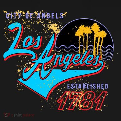 Los Angeles Est 1781 Retro Tie-Dye T-Shirt