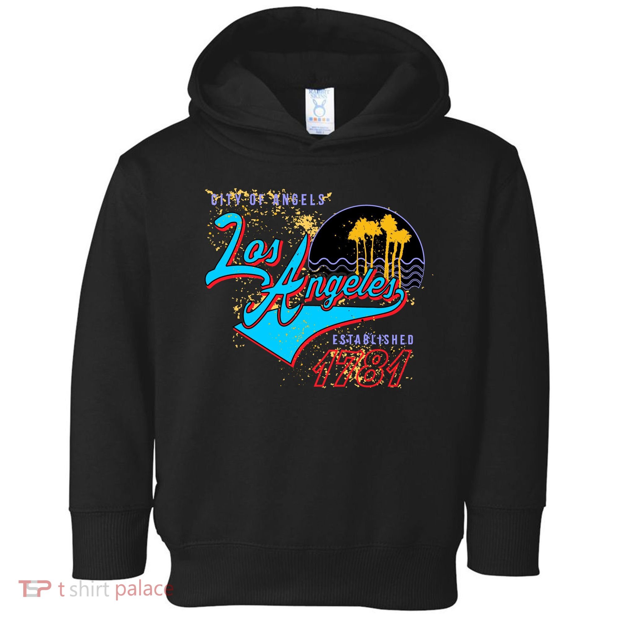 Los Angeles Est 1781 Retro Toddler Hoodie