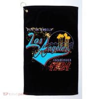 Los Angeles Est 1781 Retro Golf Towel thumb 0