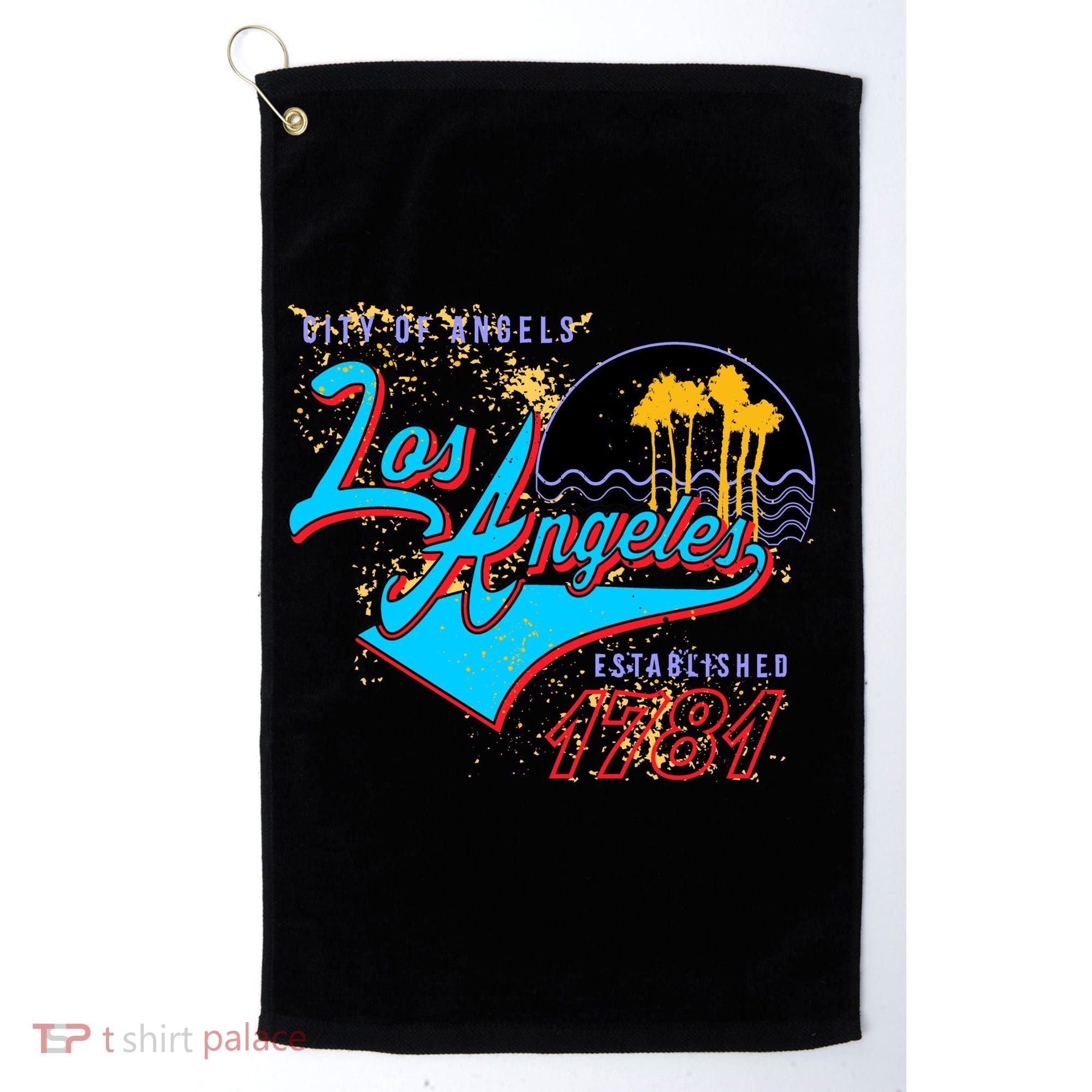 Los Angeles Est 1781 Retro Golf Towel