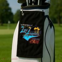 Los Angeles Est 1781 Retro Golf Towel thumb 2