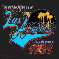 Los Angeles Est 1781 Retro Golf Towel thumb 3