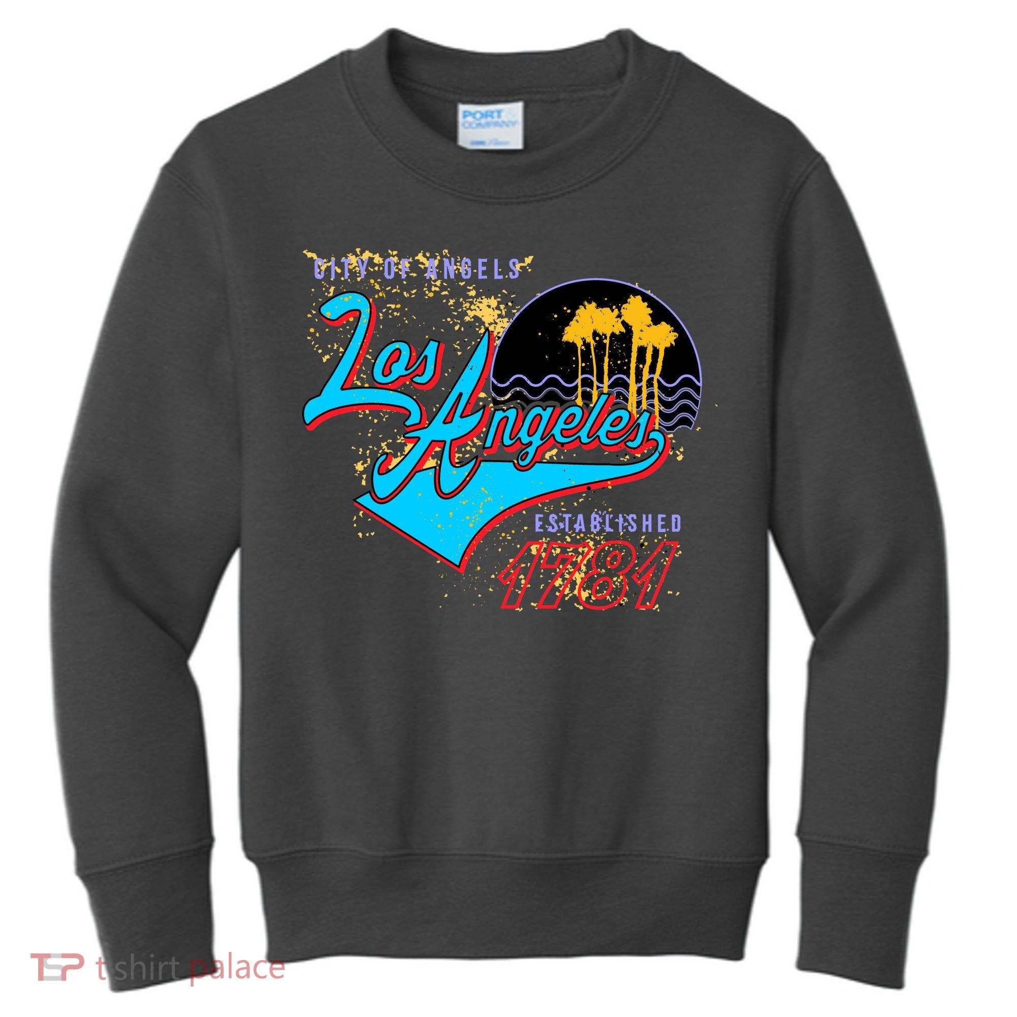 Los Angeles Est 1781 Retro Kids Sweatshirt