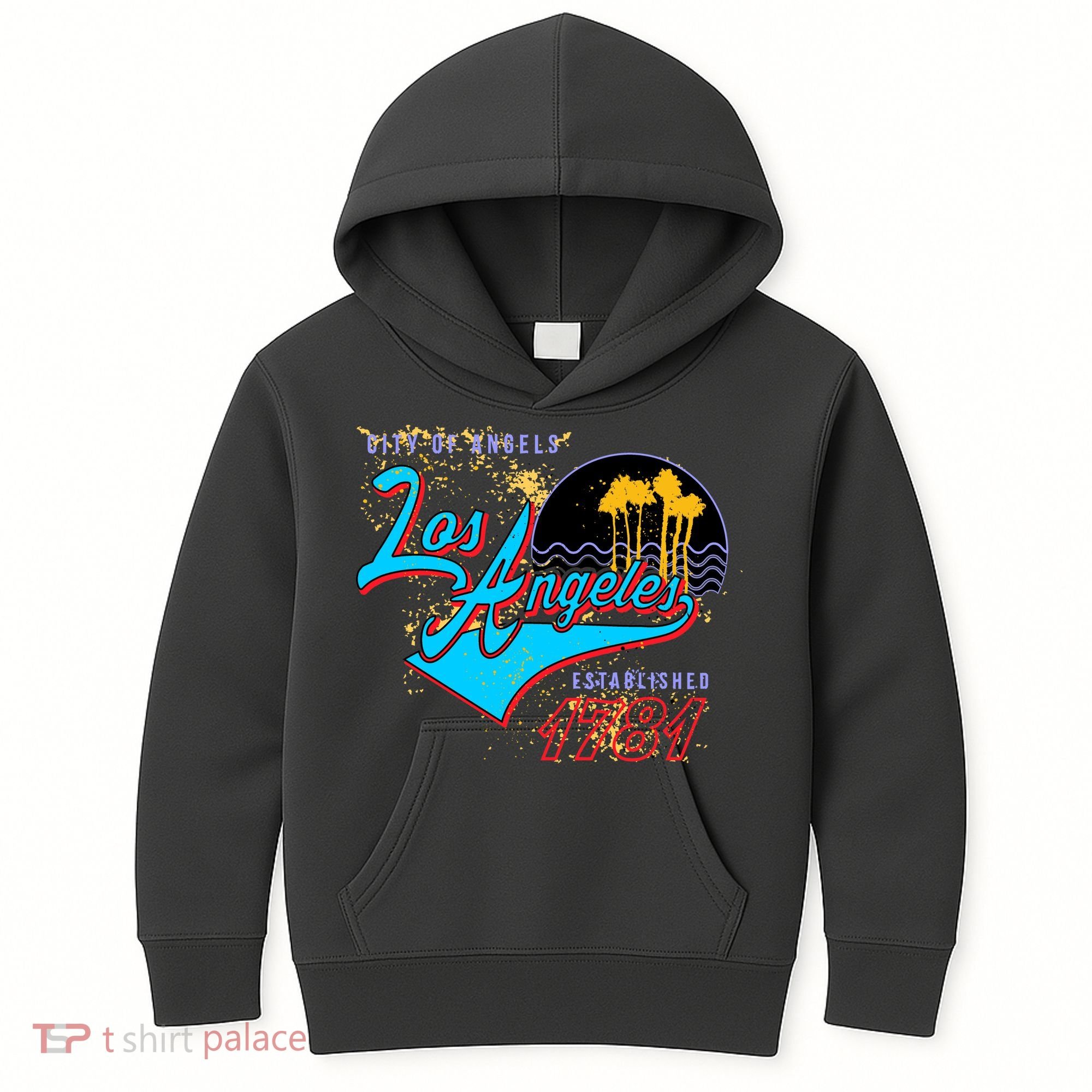 Los Angeles Est 1781 Retro Kids Hoodie