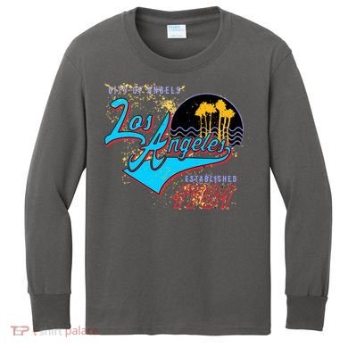Los Angeles Est 1781 Retro Kids Long Sleeve Shirt