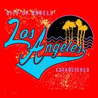 Los Angeles Est 1781 Retro Santa Hat thumb 1