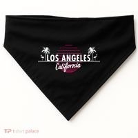 Los Angeles Retro Palm Trees USA-Made Doggie Bandana thumb 0