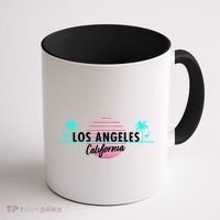 Los Angeles Retro Palm Trees Coffee Mug thumb 1