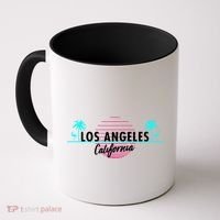 Los Angeles Retro Palm Trees Coffee Mug thumb 0
