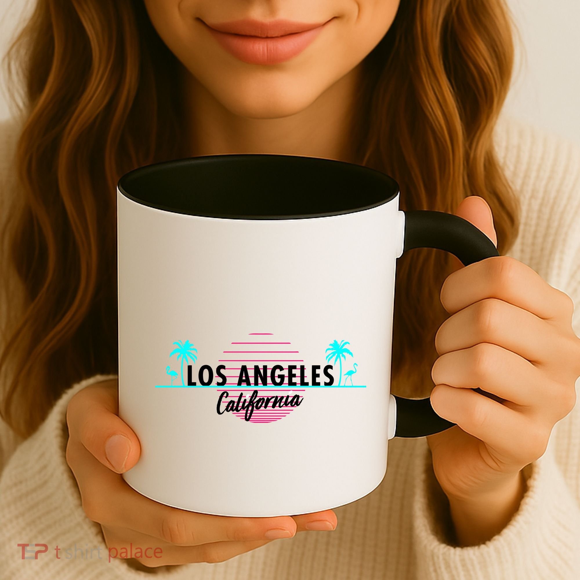 Los Angeles Retro Palm Trees Coffee Mug