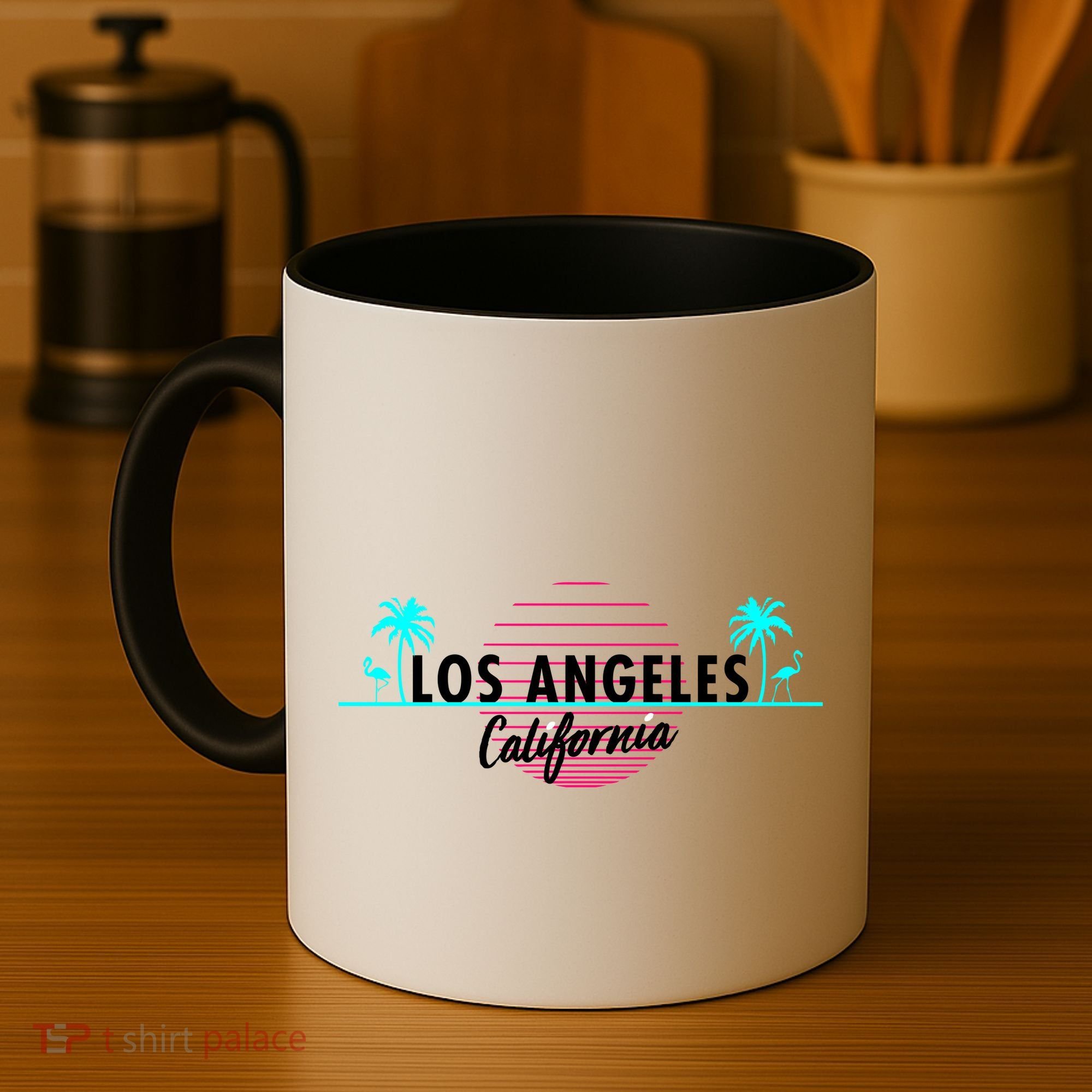 Los Angeles Retro Palm Trees Coffee Mug