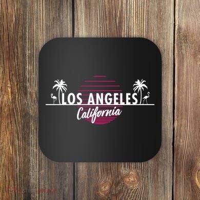 Los Angeles Retro Palm Trees Coaster