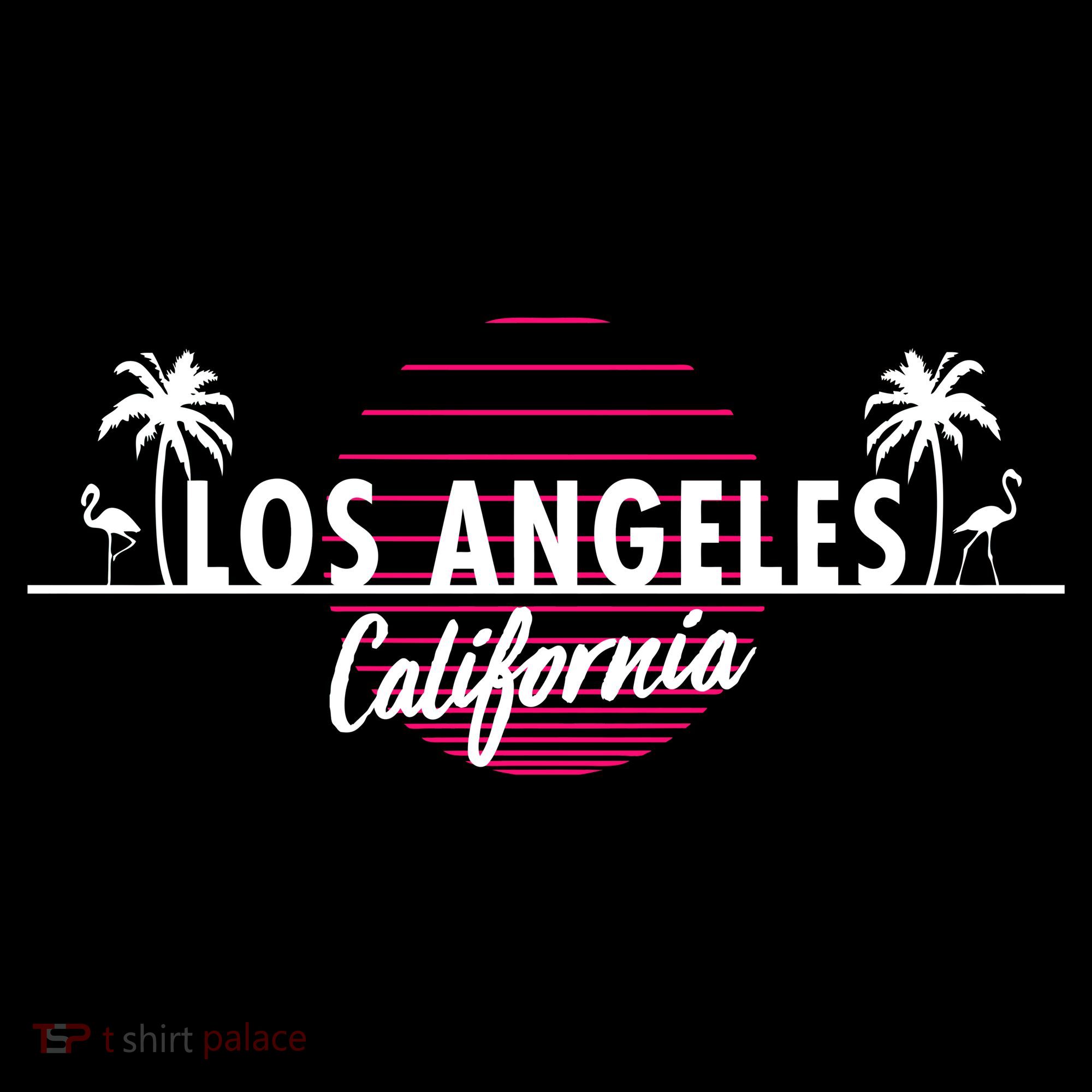 Los Angeles Retro Palm Trees Coaster