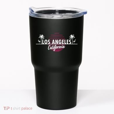 Los Angeles Retro Palm Trees Tumbler