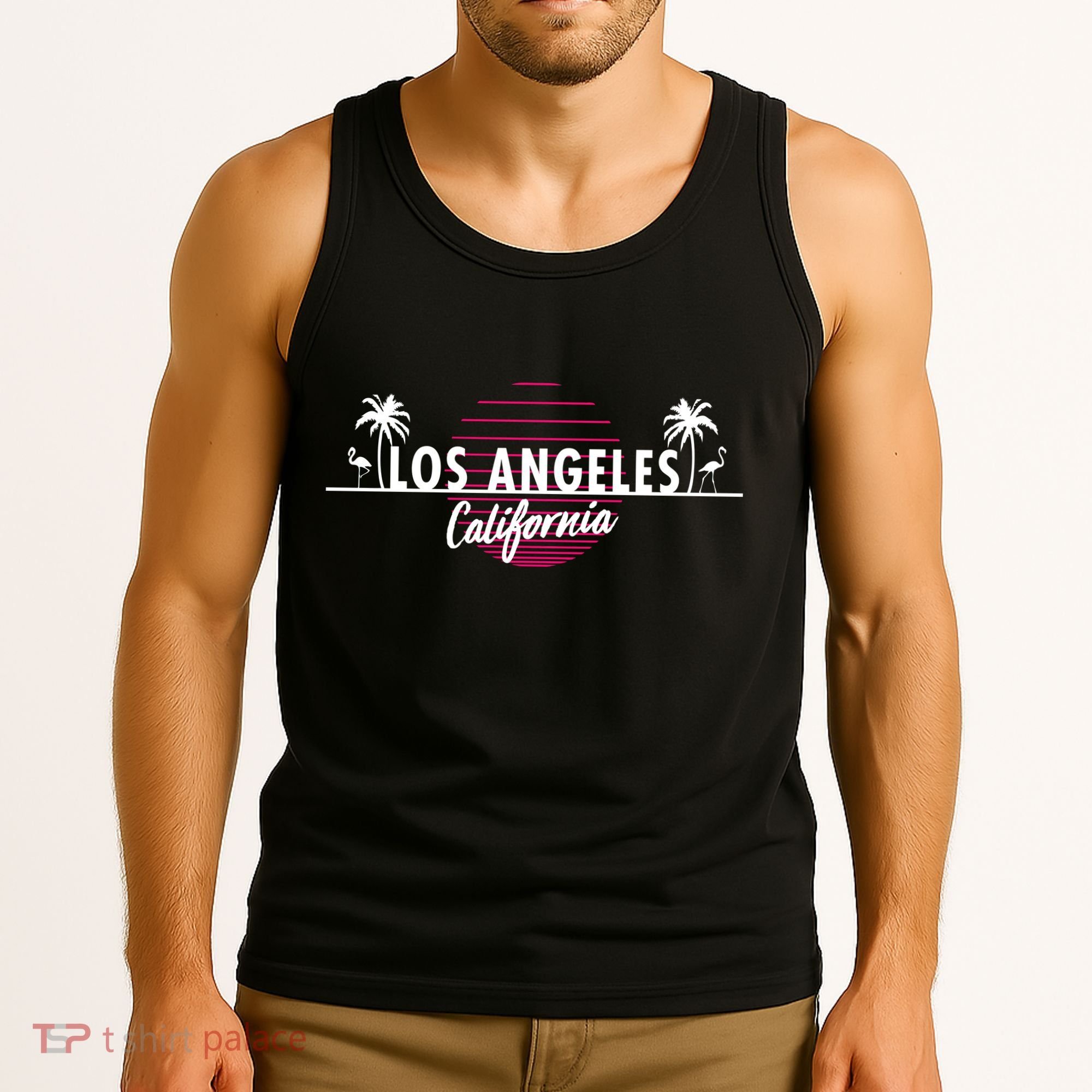 Los Angeles Retro Palm Trees Tank Top