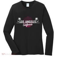Los Angeles Retro Palm Trees Women's Long Sleeve Shirt thumb 0