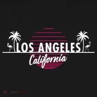 Los Angeles Retro Palm Trees Women's T-Shirt thumb 6