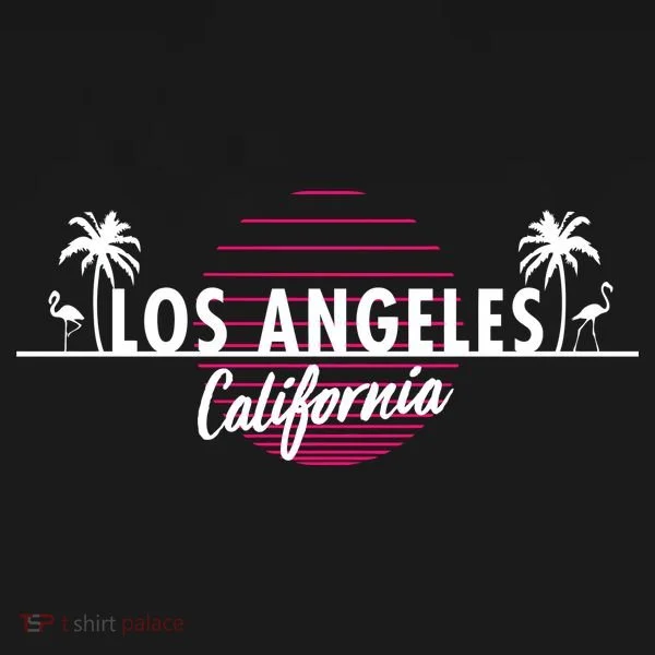 Los Angeles Retro Palm Trees Women's T-Shirt