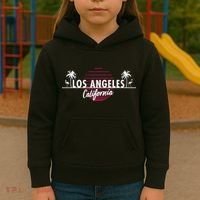 Los Angeles Retro Palm Trees Kids Hoodie thumb 3