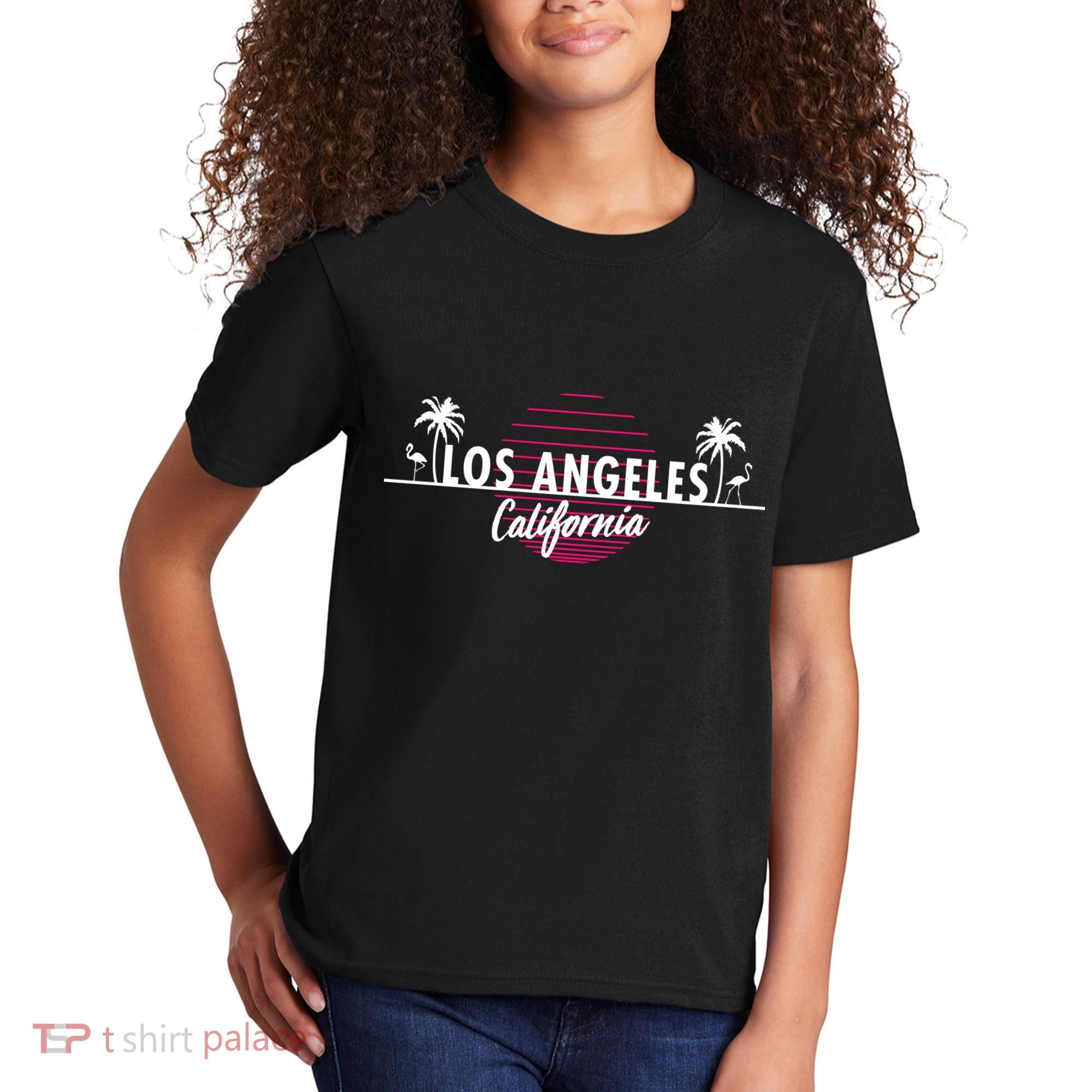 Los Angeles Retro Palm Trees Kids T-Shirt
