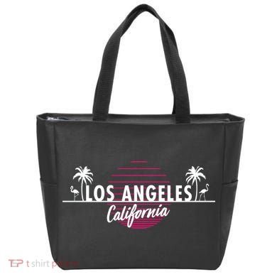 Los Angeles Retro Palm Trees Tote Bag