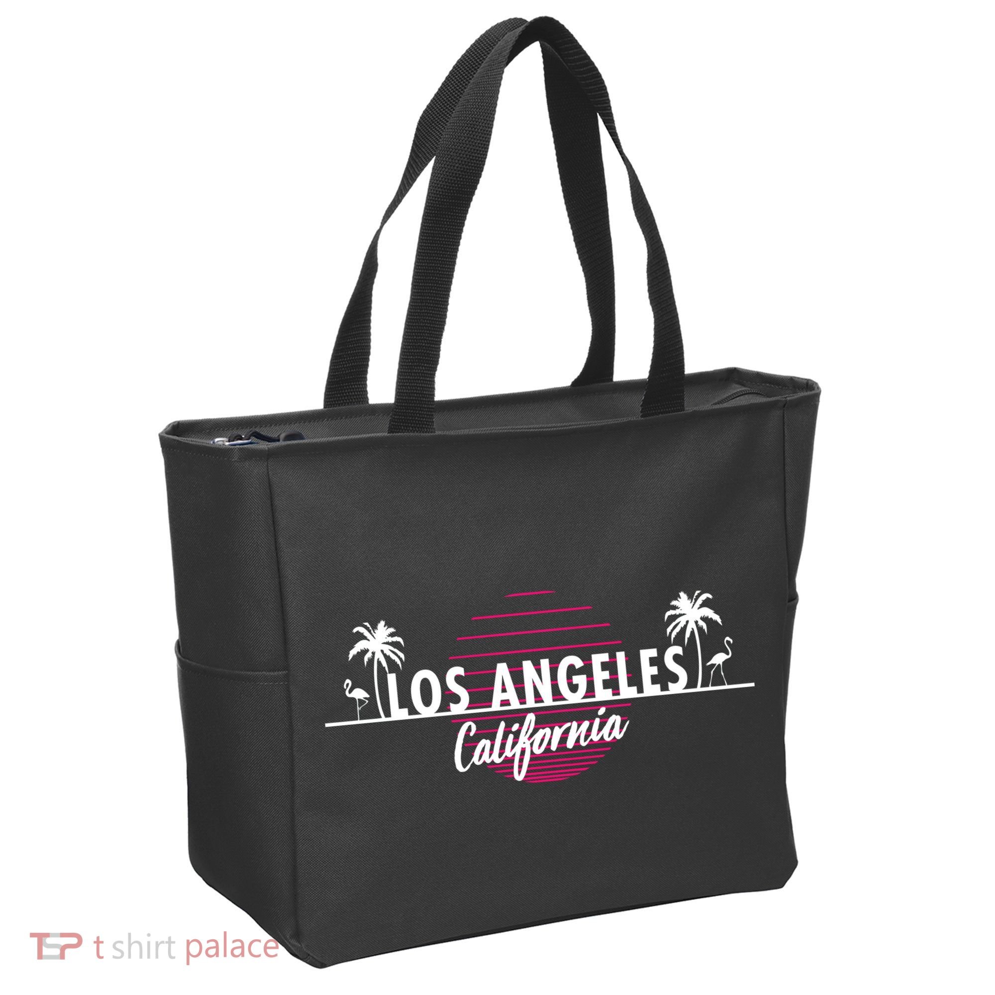 Los Angeles Retro Palm Trees Tote Bag