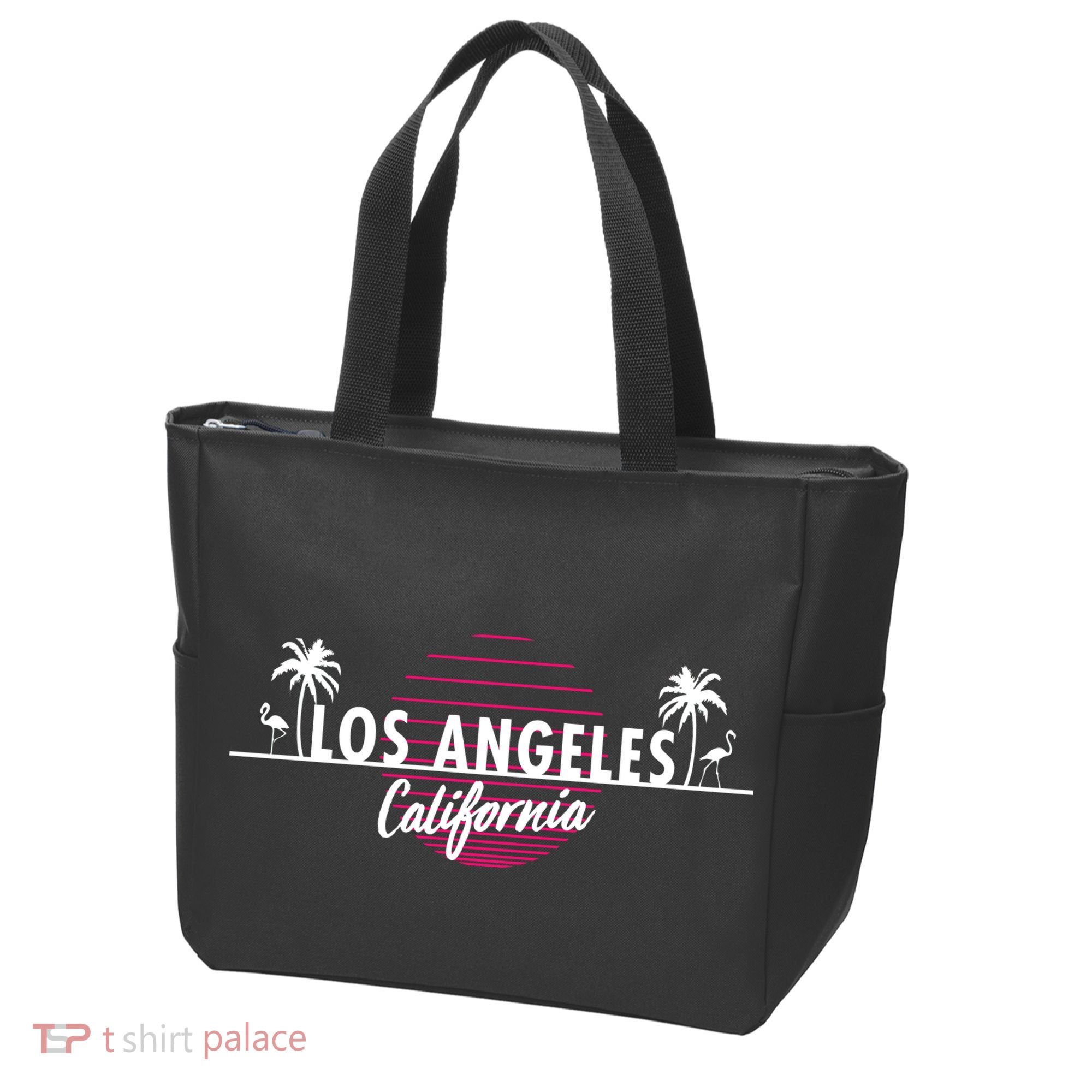Los Angeles Retro Palm Trees Tote Bag