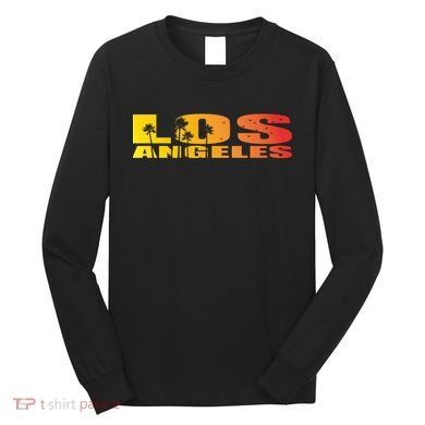 Los Angeles Retro Sunset Long Sleeve Shirt