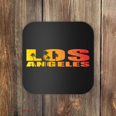 Los Angeles Retro Sunset Coaster