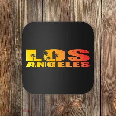 Los Angeles Retro Sunset Coaster