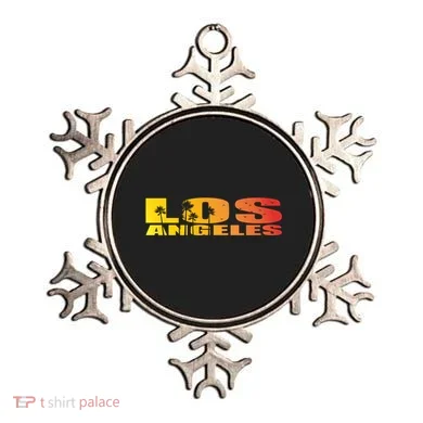 Los Angeles Retro Sunset Ornament