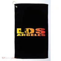 Los Angeles Retro Sunset Golf Towel thumb 0