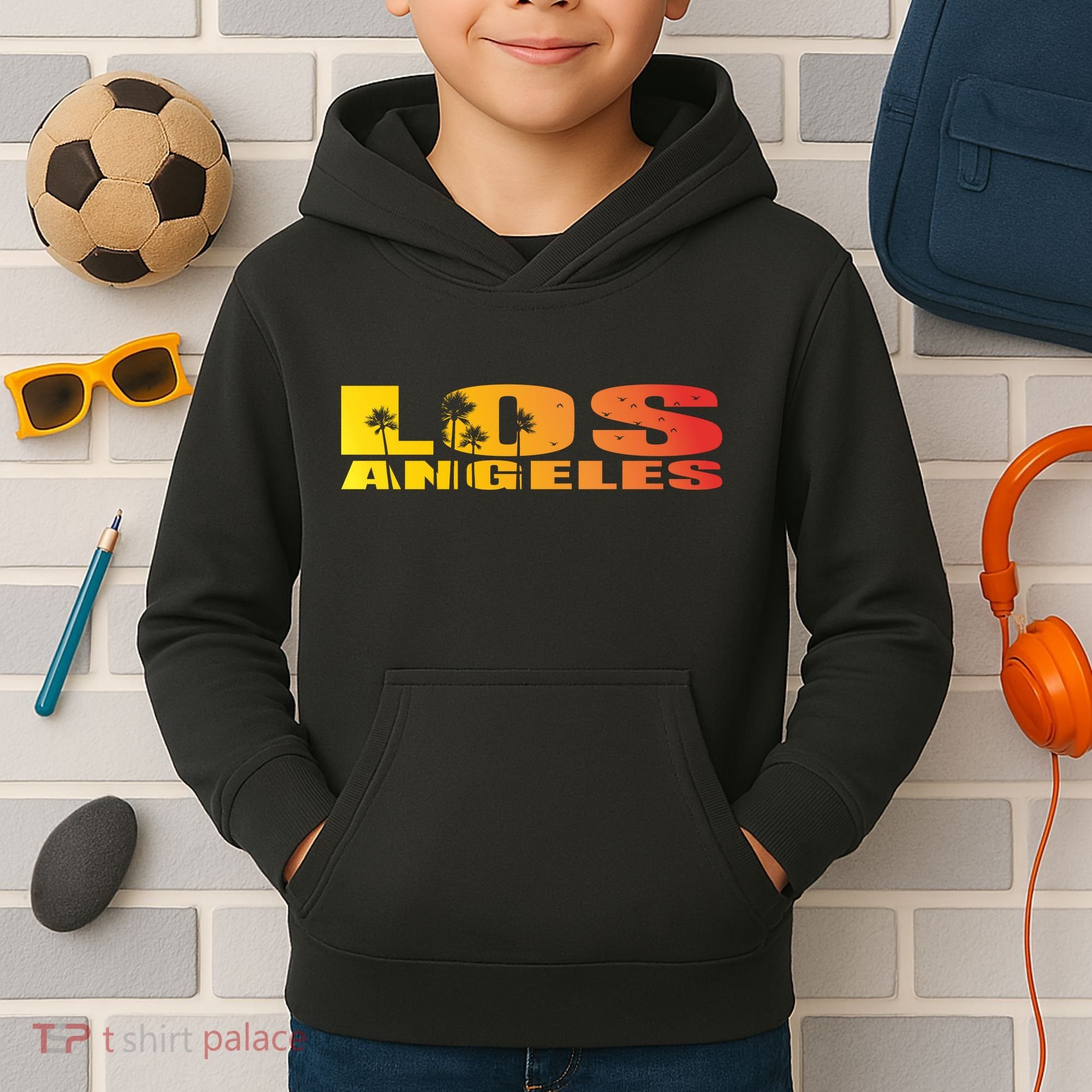 Los Angeles Retro Sunset Kids Hoodie