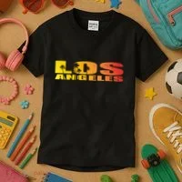 Los Angeles Retro Sunset Kids T-Shirt thumb 3