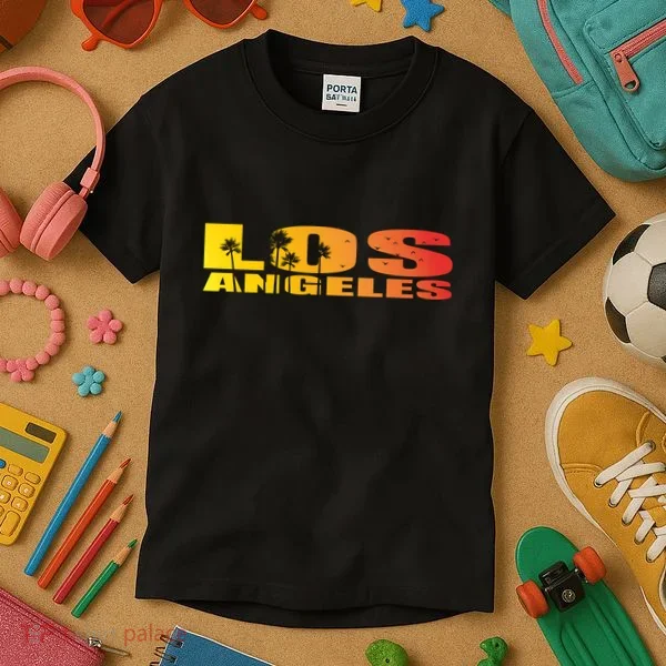 Los Angeles Retro Sunset Kids T-Shirt