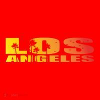 Los Angeles Retro Sunset Santa Hat thumb 1