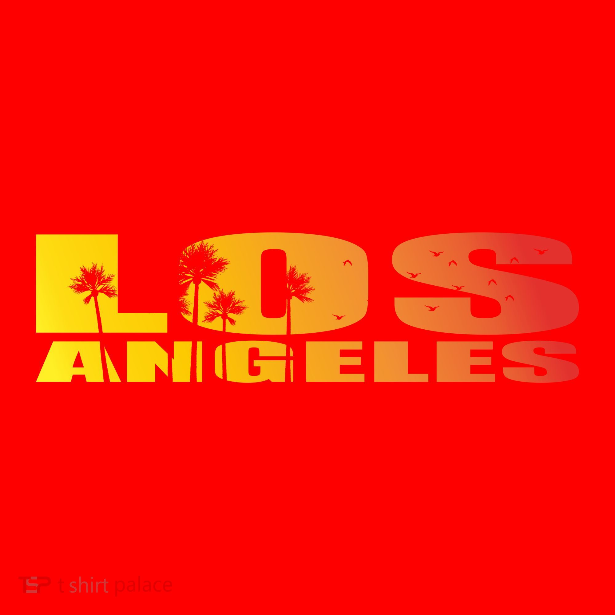 Los Angeles Retro Sunset Santa Hat
