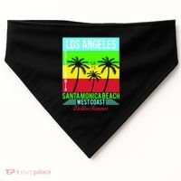 Los Angeles Santa Monica Beach USA-Made Doggie Bandana thumb 0