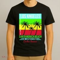 Los Angeles Santa Monica Beach T-Shirt thumb 3
